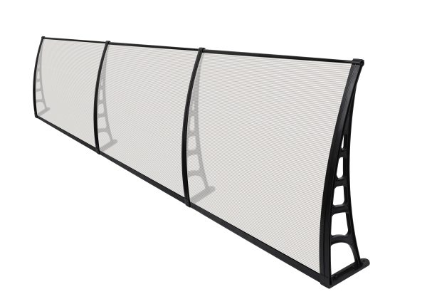 CROCUS Kapı Pencere Üstü Pratik Sundurma 80x360 - Şeffaf