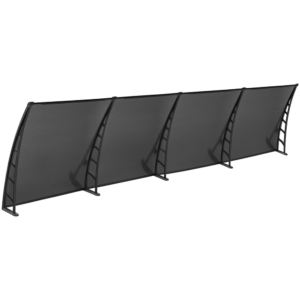 COSMOS Kapı Pencere Üstü Pratik Sundurma 105x480 - Siyah